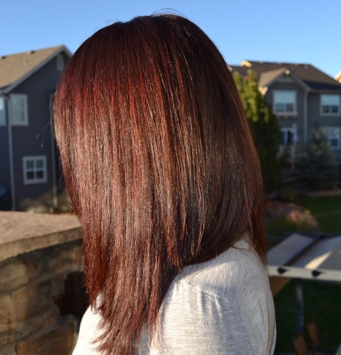 Jessica Puga's hair after using Madison Reed Hair Color Trieste Red