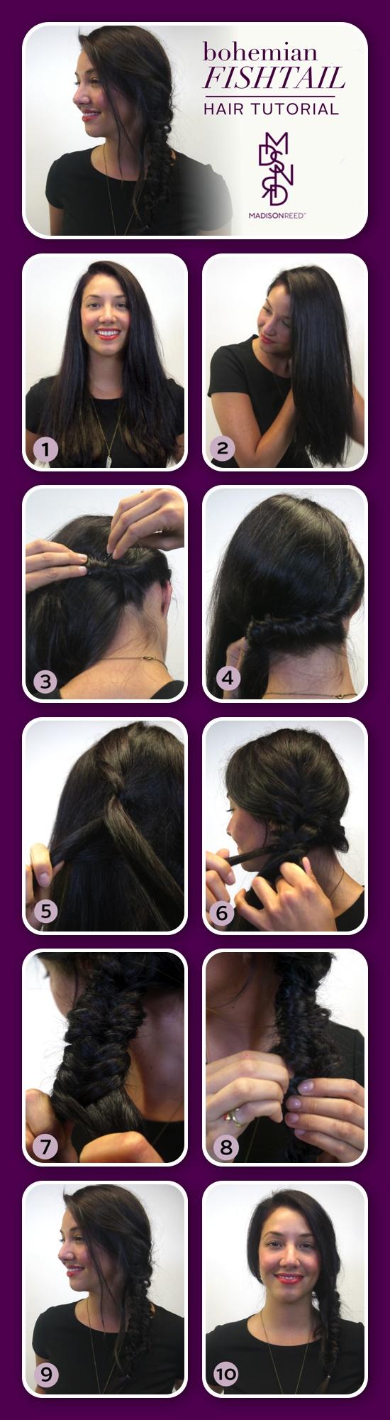 Bohemian Fishtail Tutorial Layout