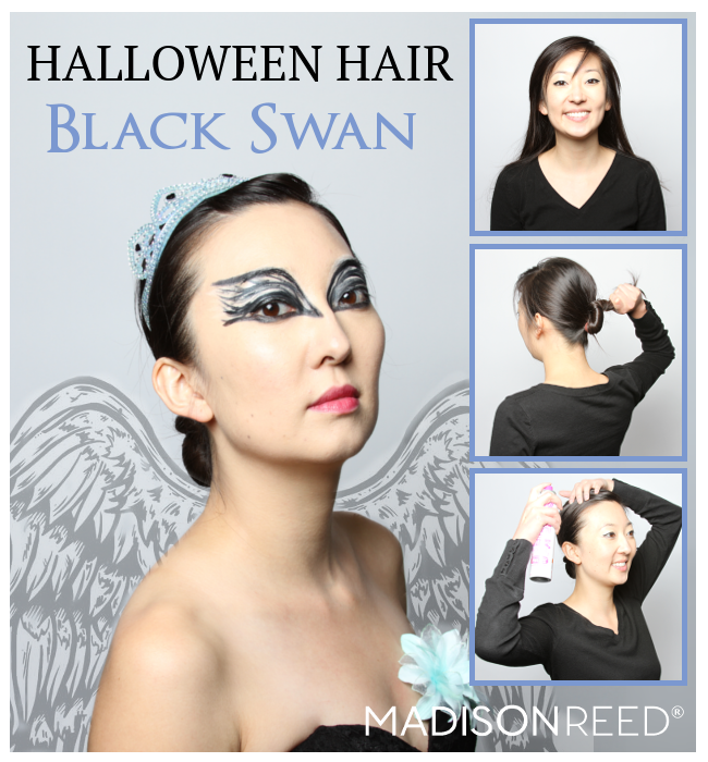 Halloween Hair Black Swan