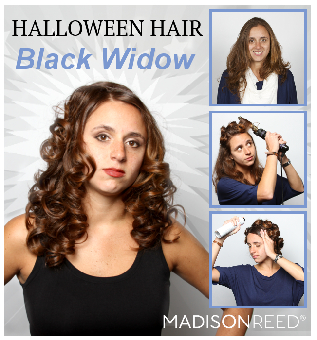 Halloween Hair Black Widow