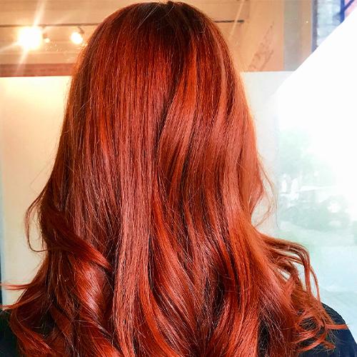 crimson hair color