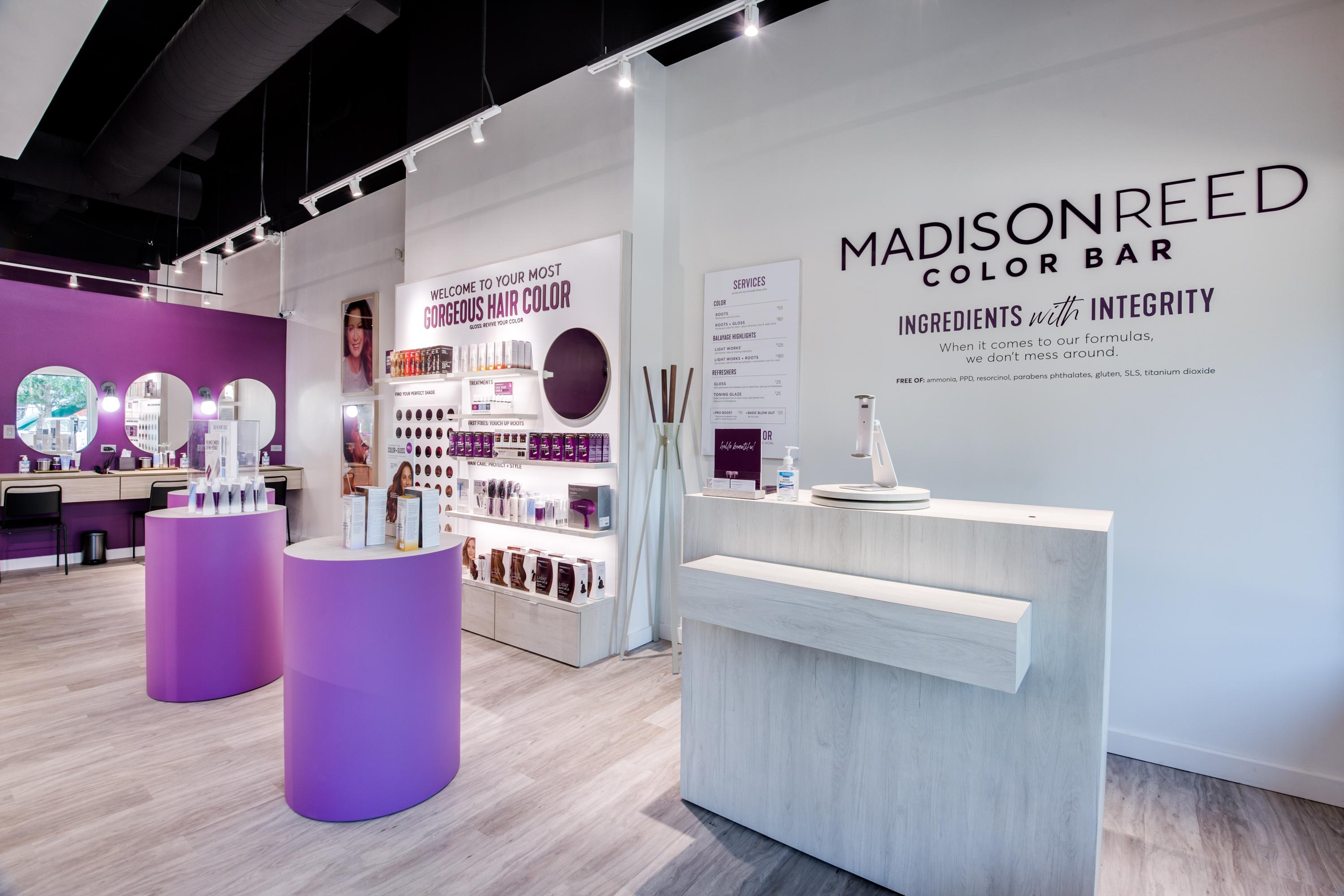 Front Desk of Madison Reed Color Bar Allen