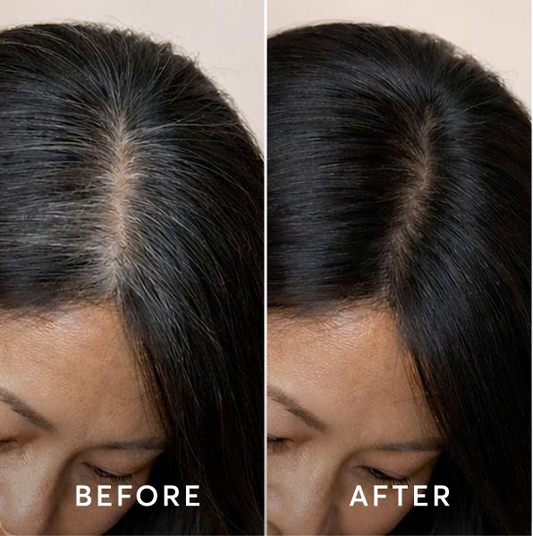 Gray Coverage results from Madison Reed permanent Hair color